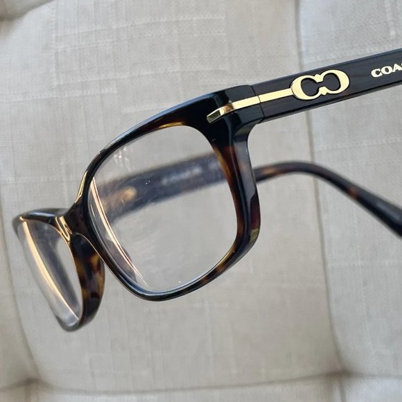 Coach Women Eyeglasses Frame Dark Brown Tortoise Glasses ELISE 52 16 135 W Case - Picture 7 of 9